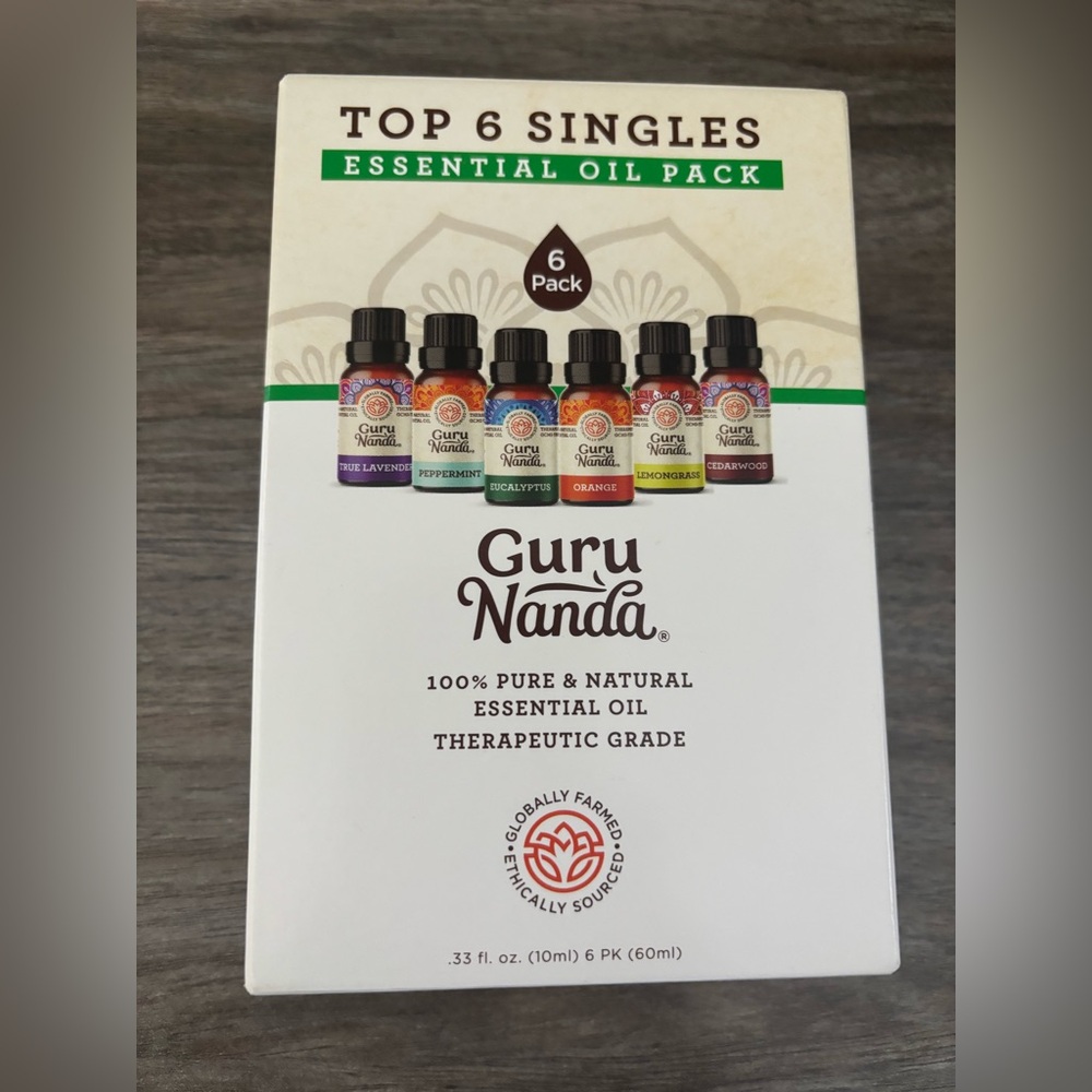 NIB Guru Nanda Essential Oil Pack - 6 Pack